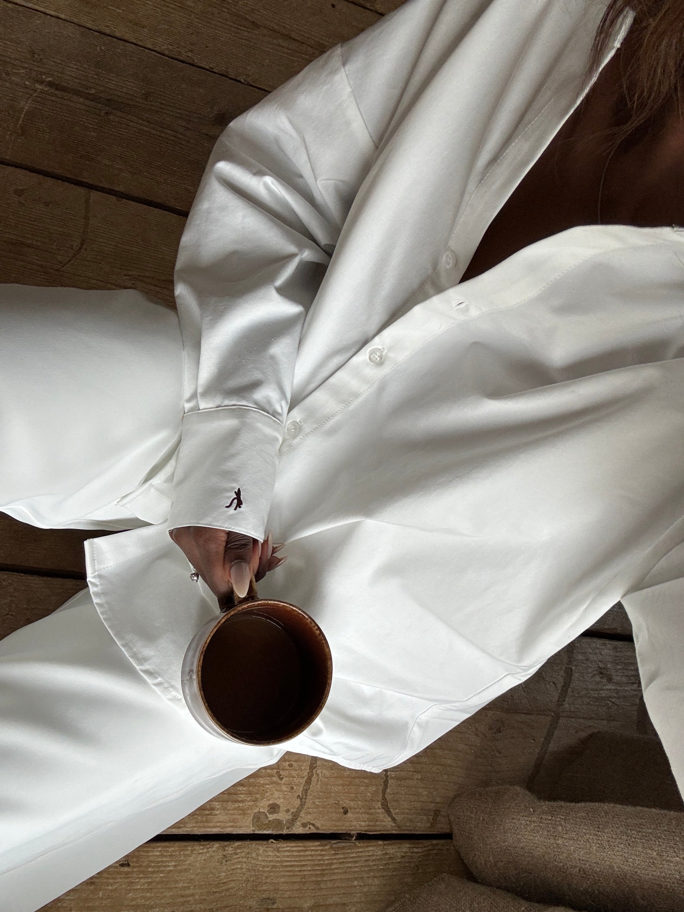 Oxford Cotton Button Up Shirt - ‘Scarlett’  | White